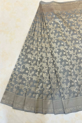 HOV HANDLOOM BANARASI KATAN SILK SAREE - JAANGLA - 130