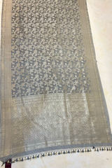 HOV HANDLOOM BANARASI KATAN SILK SAREE - JAANGLA - 130