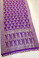 HOV HANDLOOM BANARASI KATAN SILK SAREE - JAANGLA - 130