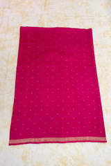 HOV Exclusive Pure Zari Handloom Banarasi Silk Saree - Pink Plain Silver Zari Kasturi - 034