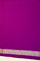 HOV HANDLOOM BANARASI KATAN SILK SAREE - JAANGLA - 130