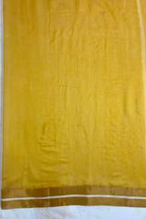 HOV HANDLOOM CHANDERI COTTON SILK SAREE - FOUR LEAF - 122