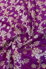 HOV HANDLOOM BANARASI KATAN SILK SAREE - JAANGLA - 130