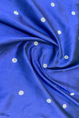 HOV EXCLUSIVE HANDLOOM PAITHANI SILK SAREE - SINGLE MUNIYA - MIDNIGHT BLUE - 025