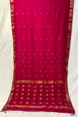 HOV HANDLOOM CHANDERI SAREE - BIG NAKSHI BORDER - 112