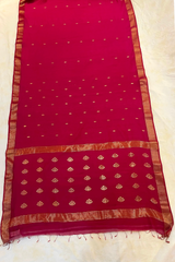 HOV HANDLOOM CHANDERI SAREE - BIG NAKSHI BORDER - 112