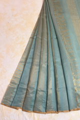 HOV HANDLOOM CHANDERI SAREE - STRIPES - 119