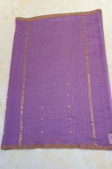 HOV HANDLOOM CHANDERI PATTU SILK SAREE - SMALL NAKSHI BORDER - 115