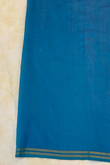 HOV HANDLOOM CHANDERI PATTU SILK SAREE - SMALL NAKSHI BORDER - 115