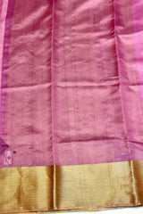 Handloom Silk Chanderi Saree - Fukdani Buta -Lilac