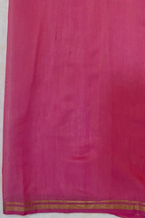 HOV HANDLOOM CHANDERI PATTU SILK SAREE - SMALL NAKSHI BORDER - 115