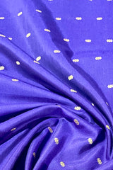 Handloom Kadhua Banarasi Saree - Purple Silver Buti