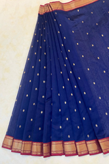 HOV HANDLOOM CHANDERI SAREE - BIG NAKSHI BORDER - 112