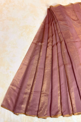 HOV HANDLOOM CHANDERI SAREE - STRIPES - 119