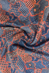 HOV AJARAKH HAND - BLOCK PRINT SAREE - NATURAL DYES - COTTON SILK MULBERRY - 018