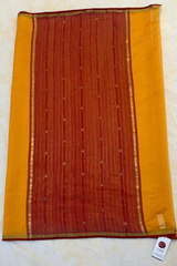 HOV HANDLOOM CHANDERI PATTU SILK SAREE - SMALL NAKSHI BORDER - 115