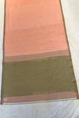 HOV HANDLOOM CHANDERI SAREE- SMALL NAKSHI BORDER - 113