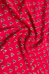 HOV Hand-Block Print Saree Modal  - 015