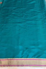 HOV Handloom Chanderi Silk Saree - Mughal Flower Buta - 47