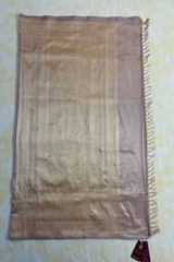 HOV HANDLOOM PURE ZARI BANARASI KATAN SILK SAREE - BUTIDAR - SMALL FULDANI - 142- 03