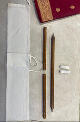 Wooden Saree Roll – Premium Saree Storage Kit
