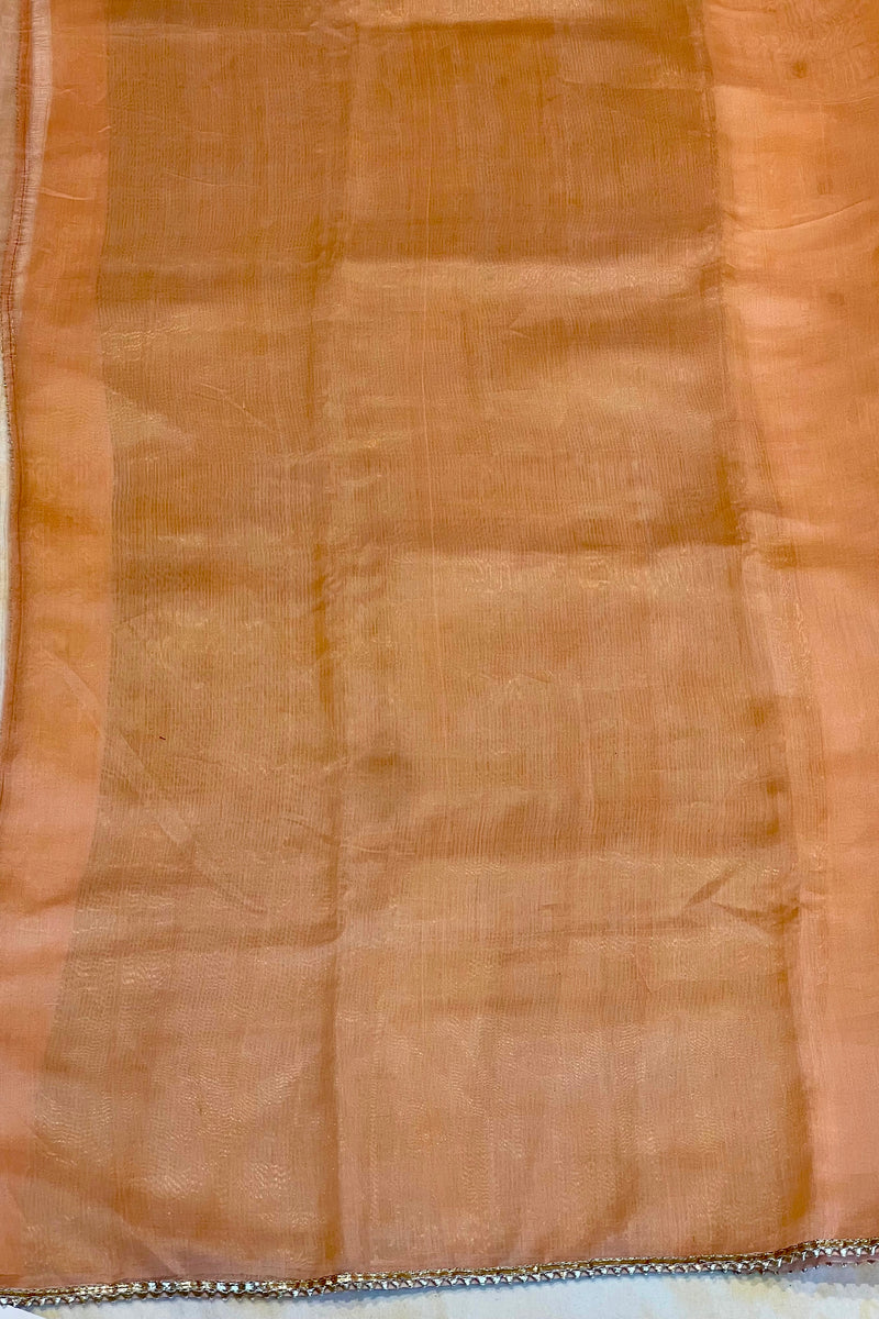 Handloom Cotton Silk Chanderi Saree - Mina Round Buta - Aboli