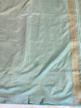 Real Zari Handloom Kadhua Banarasi Katan Silk Saree - Small Butidar - Sky Blue Minedar