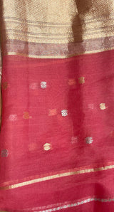 Handloom Tissue Suit sets - Maroon