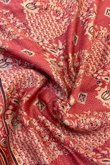 HOV AJARAKH HAND-BLOCK PRINT SAREE - NATURAL DYES - TUSSAR SILK WITH MULBERRY - 019