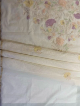 HOV MUL COTTON CHANDERI SAREE - EMBROIDERY- 01