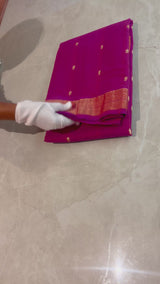 Handloom Paithani Silk Saree - Classic Pallu -  Violet