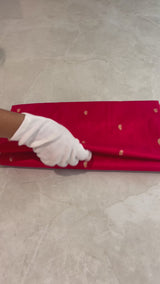 Handloom Paithani Silk Saree - Classic Pallu -  Red