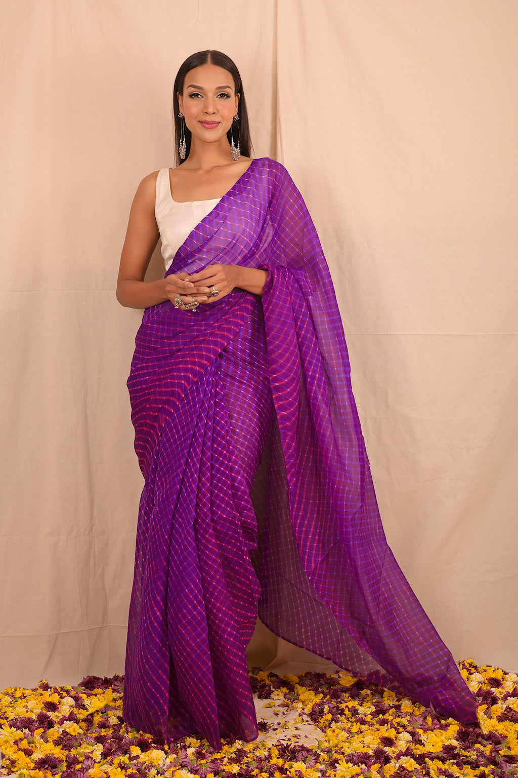 Shop Purple Color Trendy Saree Online : 164696 -